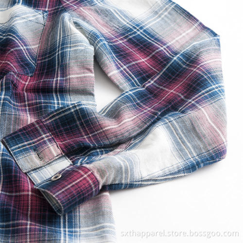 Men's Plaid Spring Autumn Casual Long Sleeve Shirts